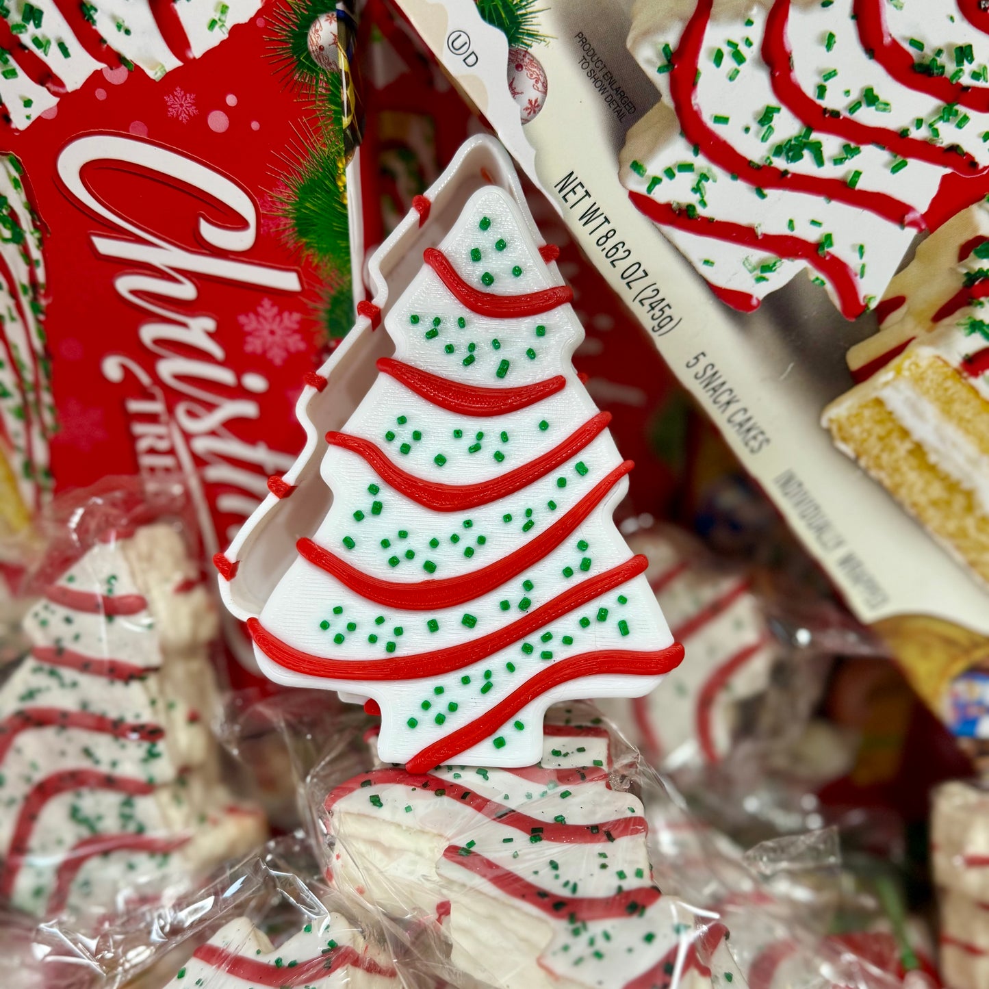 Christmas Tree Cake Trinket Box
